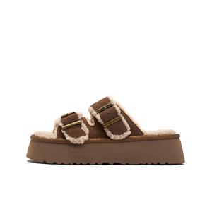 Тапочки-слайды с противоскользящей подошвой для женщин JOSINY, Coffee