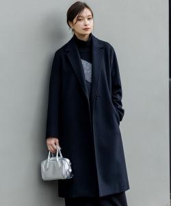 Шерстяное кашемировое пальто «Честерфилд» из меланжа