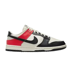 Кроссовки Nike Wmns Dunk Low SE Black Toe Bright Crimson, кремовый