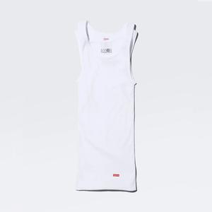 Двойная майка Supreme x MM6 Maison Margiela Hanes Tagless, белый