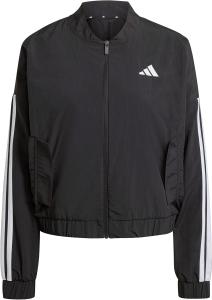 Женский бомбер Adidas Originals с тремя полосками, черный/белый