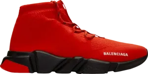 Кроссовки Balenciaga Speed Trainer Lace-Up Red Black, красный