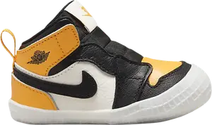 Кроссовки Air Jordan 1 Crib Bootie Yellow Toe, желтый