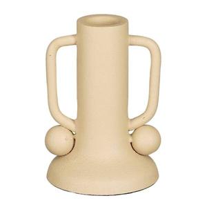 Подсвечник Mica Decorations Ula, 8x8x8 см, бежевый