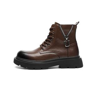 Mo Xu Мужские ботинки Martin черно-коричневые, цвет Brown