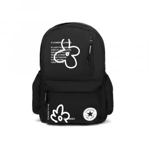 Converse Полиэстеровый рюкзак унисекс черный, Emerald Flower