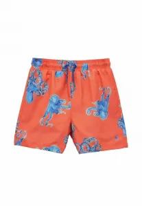 Плавки-Шорты стандартного кроя с принтом на морскую тематику. Joules, Orange Octopus