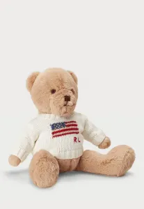 Маленький свитер с флагами, поло, плюшевая игрушка-мишка Polo Ralph Lauren, Clubhouse Cream
