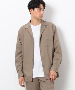 Функциональная эластичная рубашка из саржи с открытым воротником Comme Ca Ism, цвет Beige