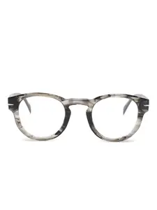 Очки в круглой оправе David Beckham, серый