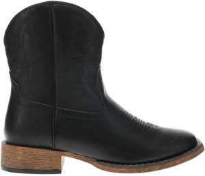 Женские повседневные ботильоны ROPER Shayla с вышивкой, квадратным носком и молнией, низкий каблук 1-2, черные