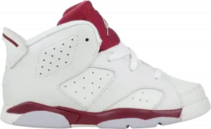 Кроссовки Air Jordan 6 Retro BT Maroon, белый