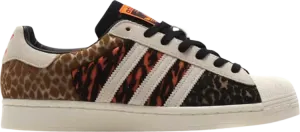 Кроссовки Adidas atmos x Superstar 'Crazy Animal', кремовый
