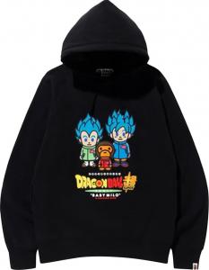 Худи BAPE x Dragon Ball Z Super Son Goku & Vegeta Hoodie 'Black', черный