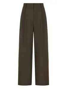 Плиссированные брюки Studio Tomboy, коричневый