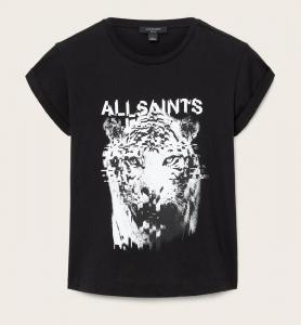 Футболка AllSaints Static Graphic Anna, черный