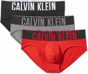 Комплект из 3 трусов-брифов Calvin Klein Mens Intense Power Hip, Black, Grey Sky, Pompeian Red