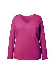 Рубашка классического темно-ягодного цвета Ulla Popken