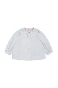 Детская хлопковая рубашка RILO COLLAR SHIRT GOTS Konges Sløjd, синий