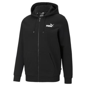 Мужская куртка с капюшоном Essentials Big Logo PUMA, черно-белый