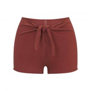 Шорты SKIMS Cotton Jersey Cover Ups, коричневый