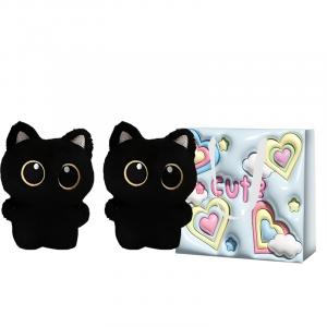 FKOFR Очень милый плюшевый кулон с большой черной кошкой muhu dolls высотой 11 см