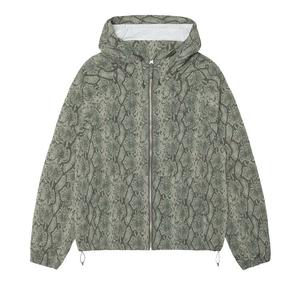 Куртка Stussy Beach Shell Snake Print Nylon 'Olive'
