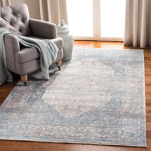 Ковер SAFAVIEH, 122 x 183 см, Dream Collection Grey / Aqua DRM401F Vintage Oriental Distressed Premium Viscose