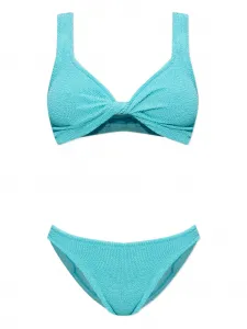 Бикини Juno с жатой тканью Hunza G, синий