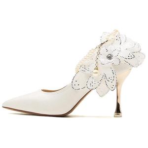 City camel Стройные каблуки на высоком каблуке женские белые, цвет White