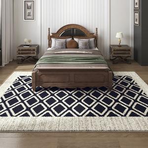 AOVOC Ковер 200х300 см для спальни/гостиной, винтажный, светлый, европейский, Victoria, толстый, противоскользящий