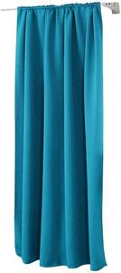 WOLTU Непрозрачная штора с рюшами для рейки 250 г/м² Тяжелая термозавеса Бирюзовый 135 x 245 см (1 шт.)
