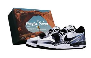 Jordan Леггинсы 312 устойчивые к истиранию низкие винтажные баскетбольные кроссовки men's black gray blue