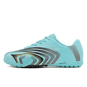 Футбольные бутсы для детей и подростков с амортизацией, износостойкостью, балансом отскока и низким верхом PROTECTCAMEL, черный