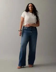 Комфортные эластичные прямые джинсы ASOS DESIGN Curve аутентичного синего цвета