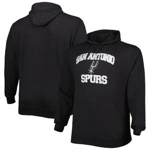 Мужская черная толстовка с капюшоном San Antonio Spurs Big & Tall Heart & Soul