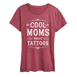 Футболка с принтом "Крутые мамы с тату" Licensed Character, красный