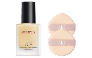Набор косметики Women's AKF, soft mist foundation #01 ivory white + air cushion powder *2