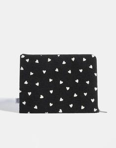 Чехол для ноутбука Skinnydip London Ditsy Heart Fuzzy с диагональю 14 дюймов, чёрный