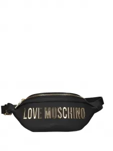 Сумка на пояс с нашивкой-логотипом Love Moschino, черный