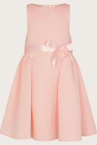 Платье подружки невесты Holly из ткани с аквалангом Monsoon, розовый