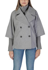 Пальто Jacqueline de Yong короткое, серый