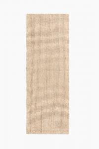 Ковровая дорожка H&M Bouclé With Wool Admixture, 70X200 см, бежевый