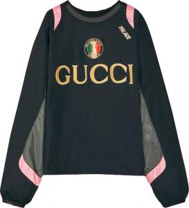 Куртка Gucci x Palace Nylon Track Jacket With Patches Black, черный