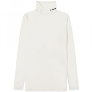 Футболка Jil Sander Plus Long Sleeve High Neck Logo Top