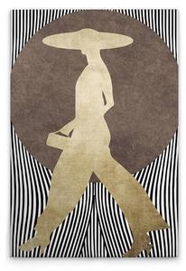 Картина на холсте A.S. Création La Madame Noir цвет braunschwarzweissgold