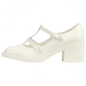 Jimmy Choo Туфли Mary Jane на массивном каблуке 6 см женские white