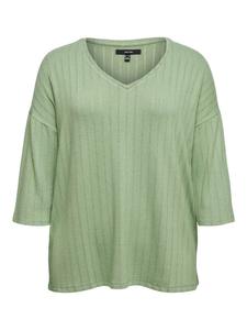 Vero Moda Curve Свитер 'VMCBriannamix' в светло-зеленом цвете