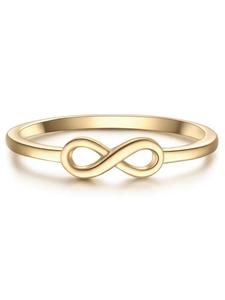Glanzstücke München Кольцо «Бесконечность» из стерлингового серебра с желтым золотом