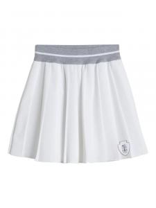 Brunello Cucinelli Детская юбка из техно-поплина Brunello Cucinelli Kids, белый